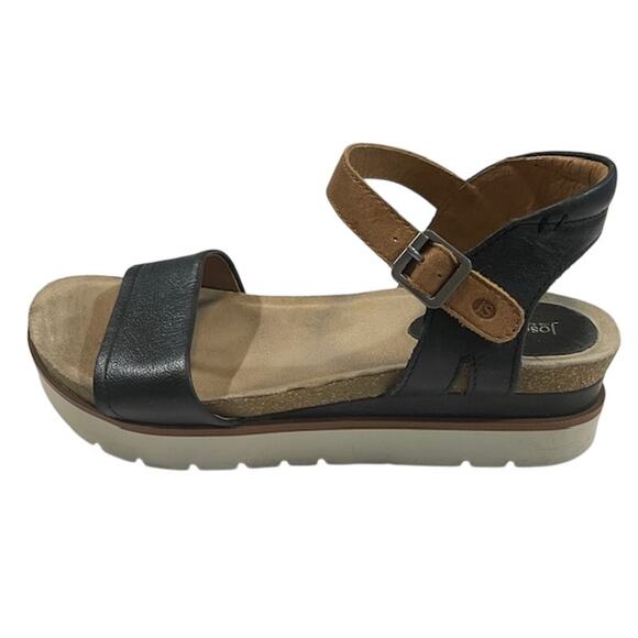 Josef Seibel women's "Clea 01" leather sandals w/backstrap. - Picture 4 of 11